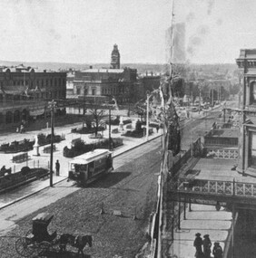 Photograph - Card Box Photographs, View east along Sturt Street, Ballarat circa 1905.  From the Star 1855-1905 Jubilee publication
