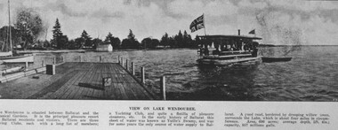 Postcard - Card Box Photographs, Steamer Pier, Lake Wendouree circa 1910