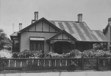 Photograph - Card Box Photographs, Residence of Frank Butler's family, Ballarat circa 1910