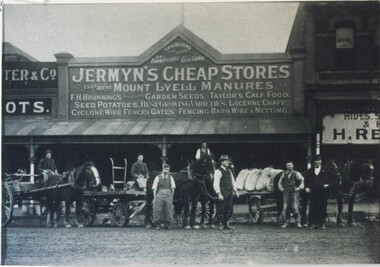 Photograph - Card Box Photographs, Jermyn's Cheap Stores, Ballarat circa 1920