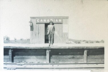 Photograph - Card Box Photographs, Canadian Railway Station, Ballarat circa 1920
