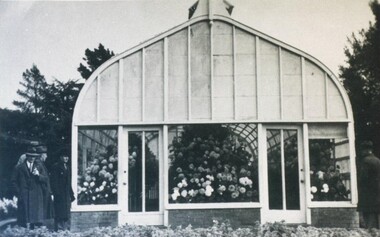 Photograph - Card Box Photographs, Keel Glasshouse, Ballarat Botanic Gardens circa 1900