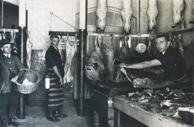Photograph - Card Box Photographs, Carthew's Butchery, Ballarat circa 1930