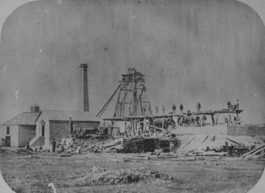 Photograph - Card Box Photographs, Prince of Wales Mine, Sebastopol circa 1865
