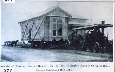 Photograph - Card Box Photographs, Advertisement for J. Barrows House Removalist, Sebastopol circa 1916