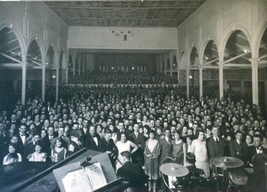 Photograph - Card Box Photographs, Ballroom Dancers at the Alfred Hall, Ballarat 1928