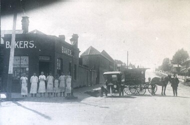 Photograph - Card Box Photographs, Anderson & Briant Bakers, Ballarat circa 1915