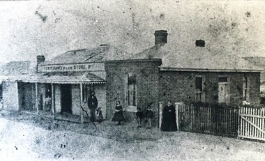 Photograph - Card Box Photographs, Temperance Store, East Ballarat circa 1860