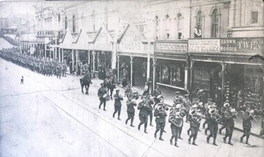 Photograph - Card Box Photographs, Military Parade, Ballarat