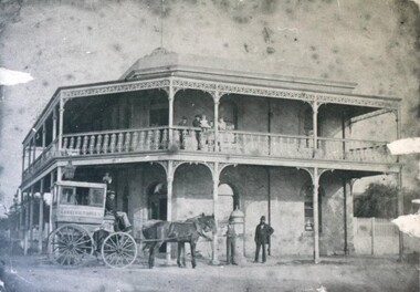 Photograph - Card Box Photographs, Lake View Hotel, Lake Wendouree circa 1890