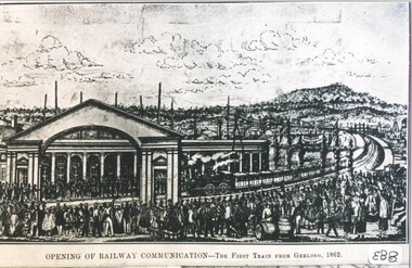 Photograph - Card Box Photographs, Ballarat Railway Station Sketch, circa 1903