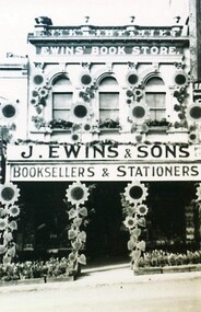 Photograph - Card Box Photographs, J. Ewin & Sons Booksellers and Stationers, Ballarat 1938
