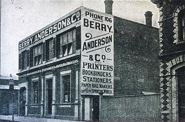 Photograph - Card Box Photographs, Berry Anderson & Co 1924