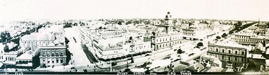 Photograph - Card Box Photographs, Panorama view of Sturt Street, Ballarat circa 1903