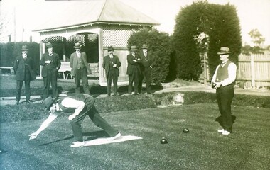 Photograph - Card Box Photographs, Ballarat East Bowling Club circa 1900