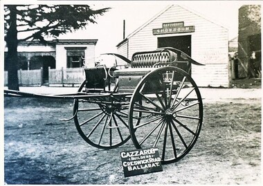 Photograph - Card Box Photographs, Gig made by Gazzard Coach Builders, Ballarat circa 1900