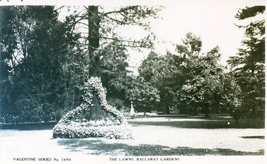 Postcard - Card Box Photographs, The Lawns, Ballarat Botanic Gardens