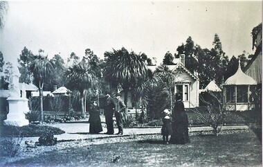 Photograph - Card Box Photographs, Ballarat Botanic Gardens circa 1890