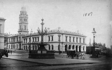 Photograph - Card Box Photographs, Ballarat Post Office 1887
