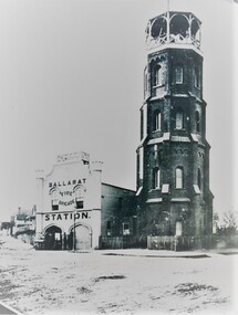 Photograph - Card Box Photographs, East Ballarat Fire Station circa 1900