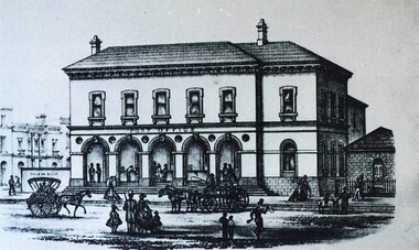 Postcard - Card Box Photographs, Ballarat Post Office circa 1864