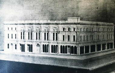 Photograph - Card Box Photographs, Proposed design for the 3rd Ballarat Town Hall circa 1868