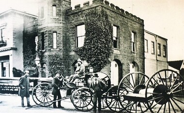 Photograph - Card Box Photographs, Ballarat City Fire Brigade circa 1880