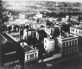 Photograph - Card Box Photographs, View north east from Ballarat Town Hall tower 1876