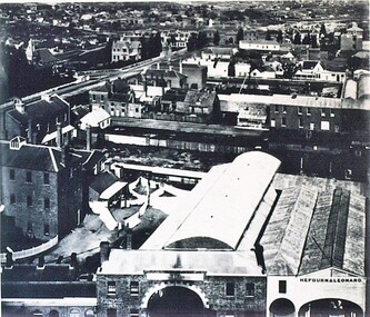 Photograph - Card Box Photographs, View south from Ballarat Town Hall tower 1876