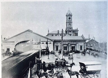 Photograph - Card Box Photographs, Ballarat Railway Station from the Lydiard Street North Signal Box