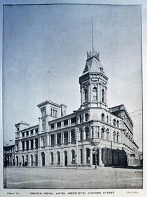 Postcard - Card Box Photographs, Craig's Royal Hotel (Bentley's), Lydiard Street