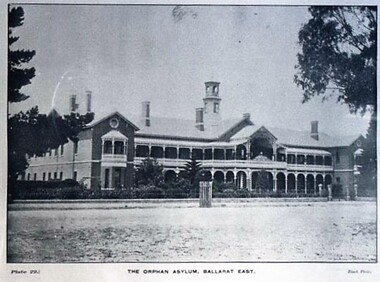 Postcard - Card Box Photographs, The Orphan Asylum, Ballarat East