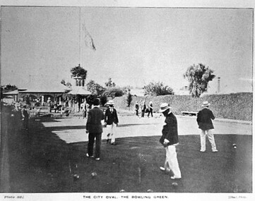 Postcard - Card Box Photographs, The City Oval, The Bowling Green