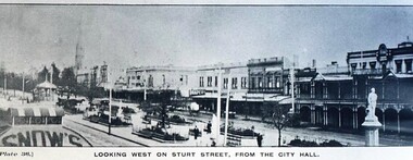 Postcard - Card Box Photographs, Looking West on Sturt Street, From the City Hall