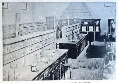 Postcard - Card Box Photographs, Possibly the Chemistry Class Room, School of MInes