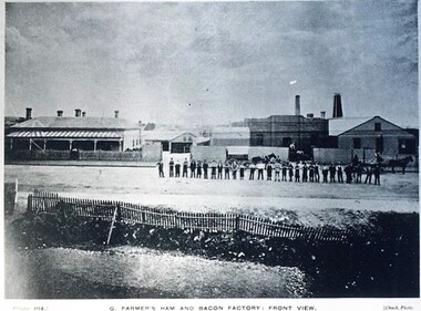 Photograph - Card Box Photographs, G. Farmer's Ham and Bacon Factory