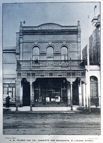 Postcard - Card Box Photographs, A.M. Palmer and Co., Chemists and Druggists, 21  Lydiard Street