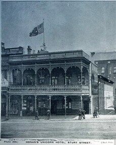 Postcard - Card Box Photographs, Honan's Unicorn Hotel, Sturt Street