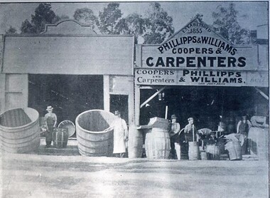 Postcard - Card Box Photographs, Phillipp's & Williams Coopers & Carpenters