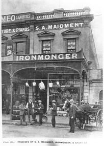 Postcard - Card Box Photographs, Premises of S.A. Maidment, Ironmonger, 6 Sturt St
