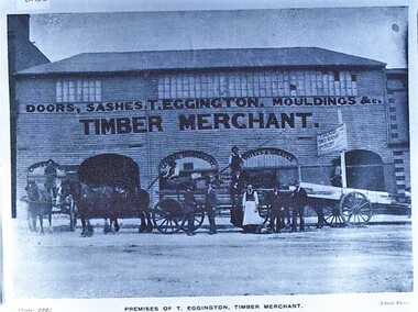 Photograph - Card Box Photographs, Premises of T. Eggington, Timber Merchant
