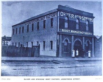 Photograph - Card Box Photographs, Oliver and Stevens' Boot Factory, Armstrong Street