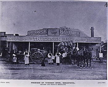 Postcard - Card Box Photographs, Premises of Thiessen Bros., Sebastopol