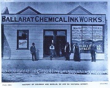 Postcard - Card Box Photographs, Factory of Coleman and Shiells, 62 and 64 Victoria Street