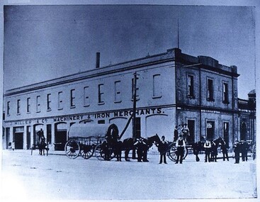 Postcard - Card Box Photographs, J. Miller & Co.  Machinery & Iron Merchants, Ballarat