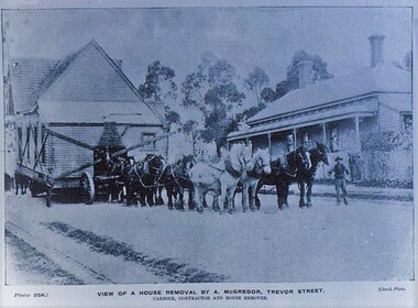 Postcard - Card Box Photographs, View of a House Removal by A. McGregor, Trevor Street