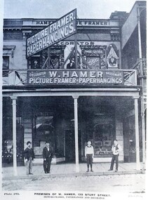Postcard - Card Box Photographs, Premises of W. Hamer, 139 Sturt Street.  Ballarat