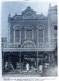 Postcard - Card Box Photographs, Premises of the Empire Furnishing Co,. 15 and 17 Armstrong Street.  Ballarat