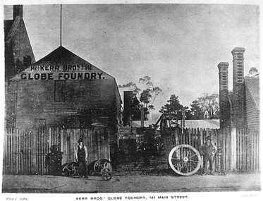 Postcard - Card Box Photographs, Kerr Bros.' Globe Foundry, 141 Mair Street.  Ballarat