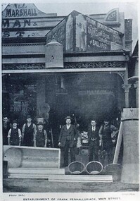 Postcard - Card Box Photographs, Establishment of Frank Penhalluriack, Main Road.  Ballarat
